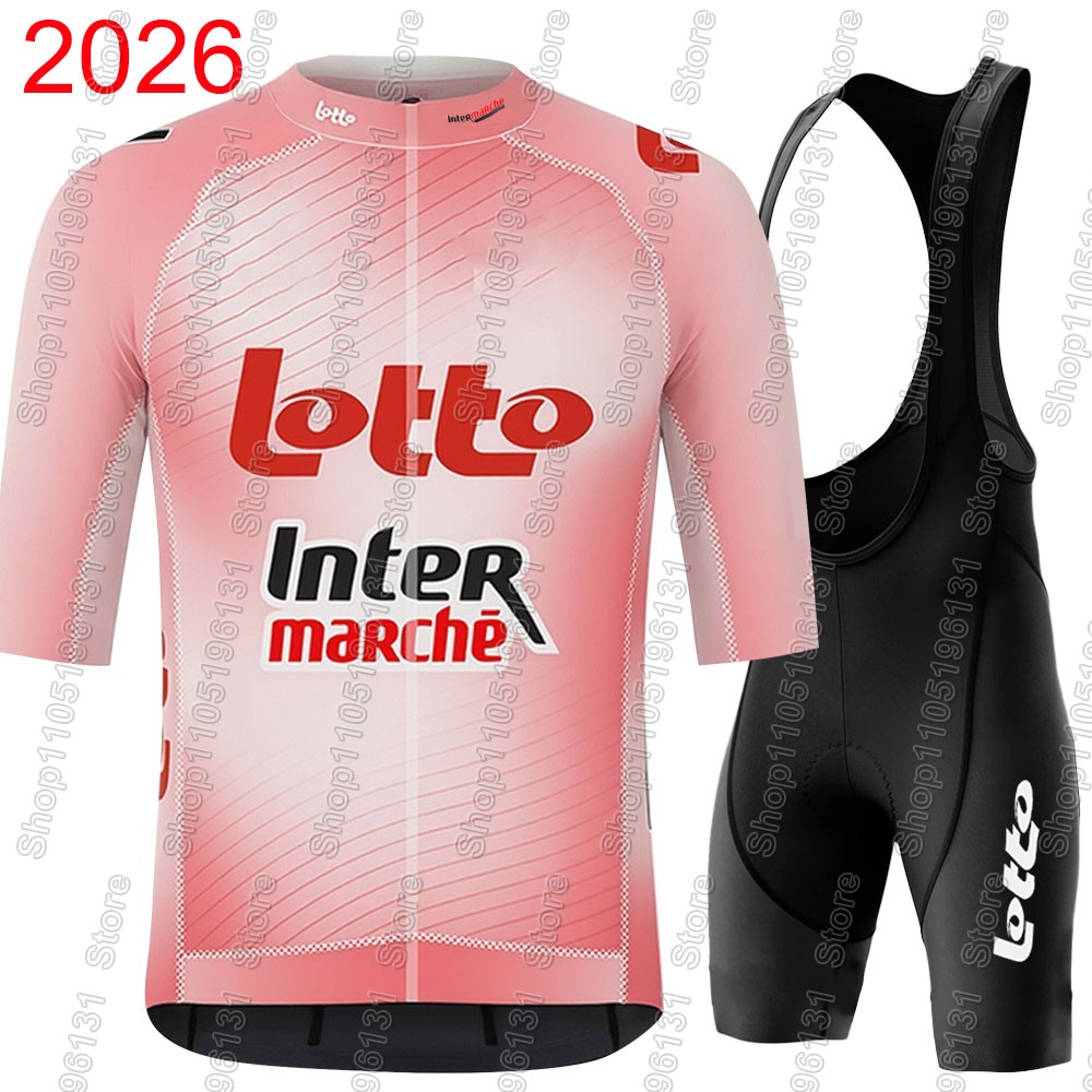 Cycling Commuter Shorts - ล็อตโต อินเตอร์มาร์เช่ 2026 ชุดเสื้อปั่นจักรยานผู้ชายฤดูร้อนเบลเยียมเสื้อผ้าทีมชุดจักรยานเสือหมอบเสื้อจักรยานเสือภูเขาเสื้อขาสั้นเอี๊ยมเอ็มทีบี
