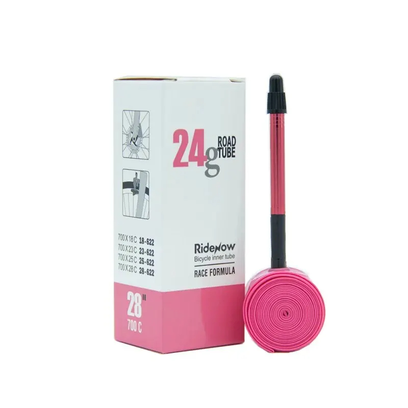 Inner Tube 700C - Ridenow 1 ชิ้น 2024 วาล์วอลูมิเนียมจักรยานด้านใน Super