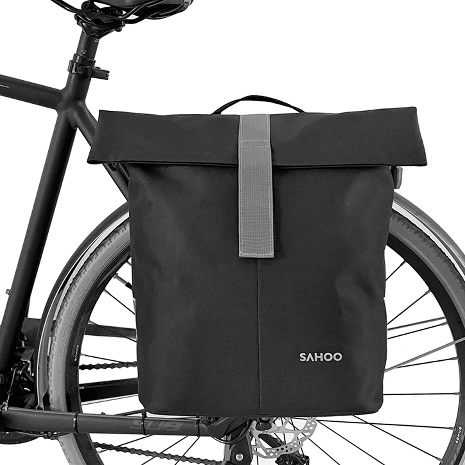 Cycling Journey - กระเป๋าที่นั่งหลังจักรยาน18L/14L, กระเป๋าราวหลังจักรยานความจุขนาดใหญ่กระเป๋าสะพายข้างสำหรับเดินทางท่องเที่ยว