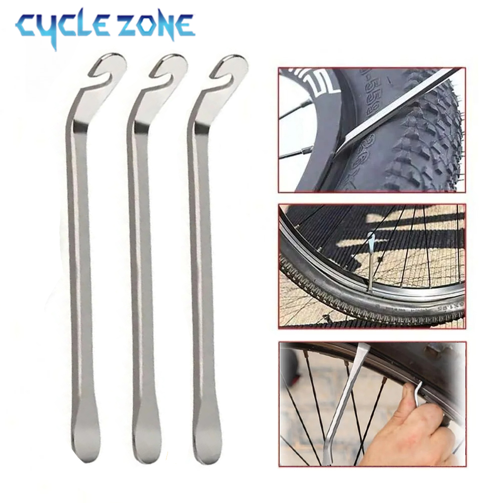 Cycling Zones - เครื่องมือถอดยางจักรยานแบบพกพา ปลดล็อกเร็ว เครื่องมืองัดยางจักรยาน คันงัดยางจักรยาน อุปกรณ์ซ่อมบำรุงสำหรับการปั่นจักรยานกลางแจ้ง