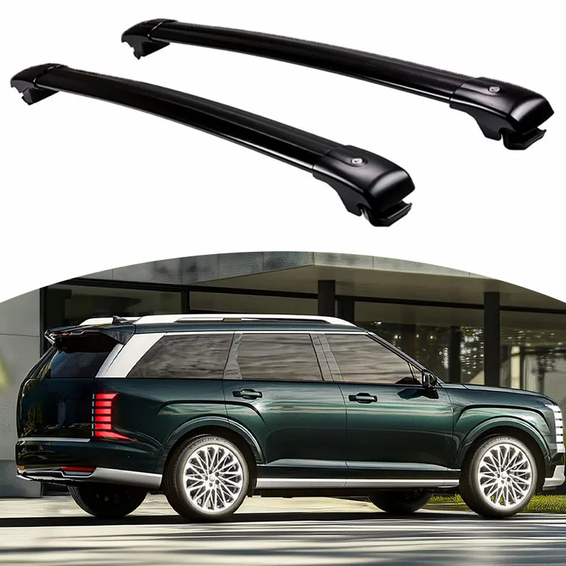 Cargo Rack Aluminum - คุณภาพสูง 2 ชิ้น บาร์แร็คหลังคาปรับได้สำหรับ LX3 2026