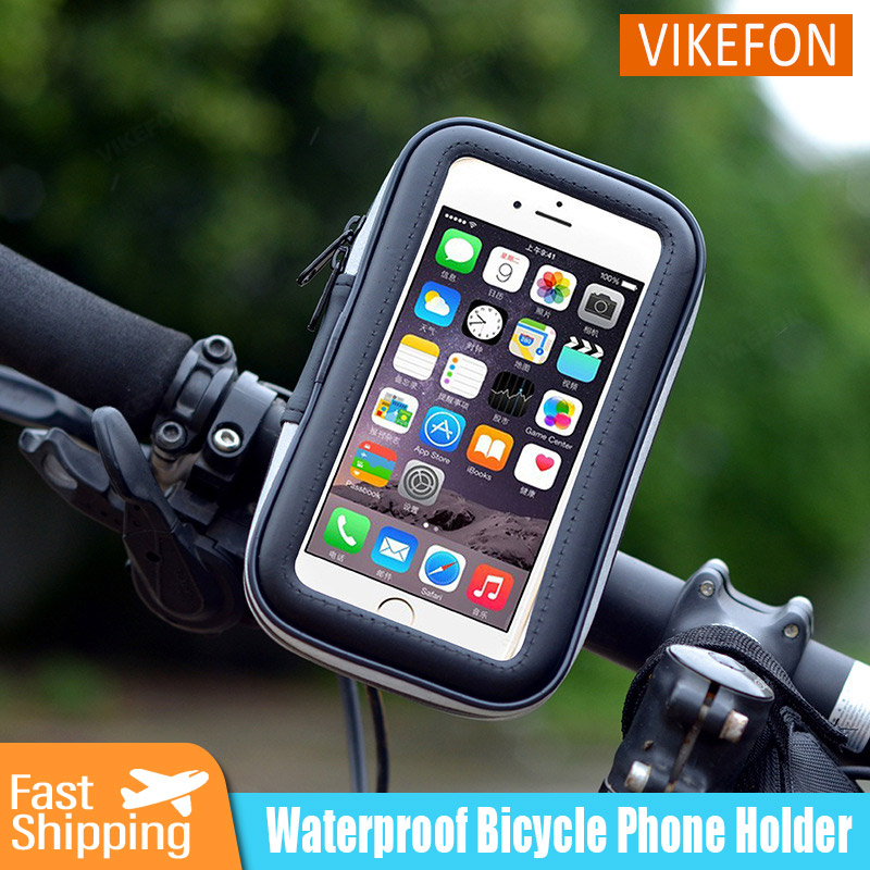 Cycling Commuter Backpack Waterproof - ที่วางโทรศัพท์จักรยานกลางแจ้งกระเป๋าเก็บของกันน้ำมี GPS จอสัมผัสสำหรับสมาร์ทโฟนอุปกรณ์เสริมสำหรับจักรยานมอเตอร์ไซค์