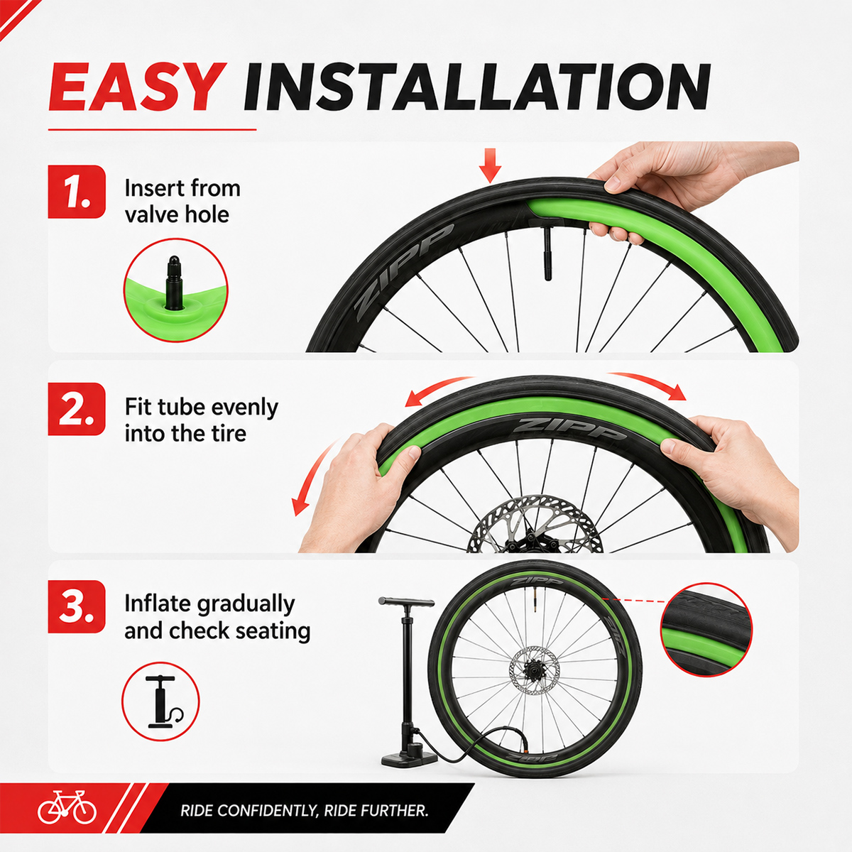 ยางในจักรยาน TPU น้ำหนักเบา PI - Inner Tube 700C บทวิจารณ์และราคา