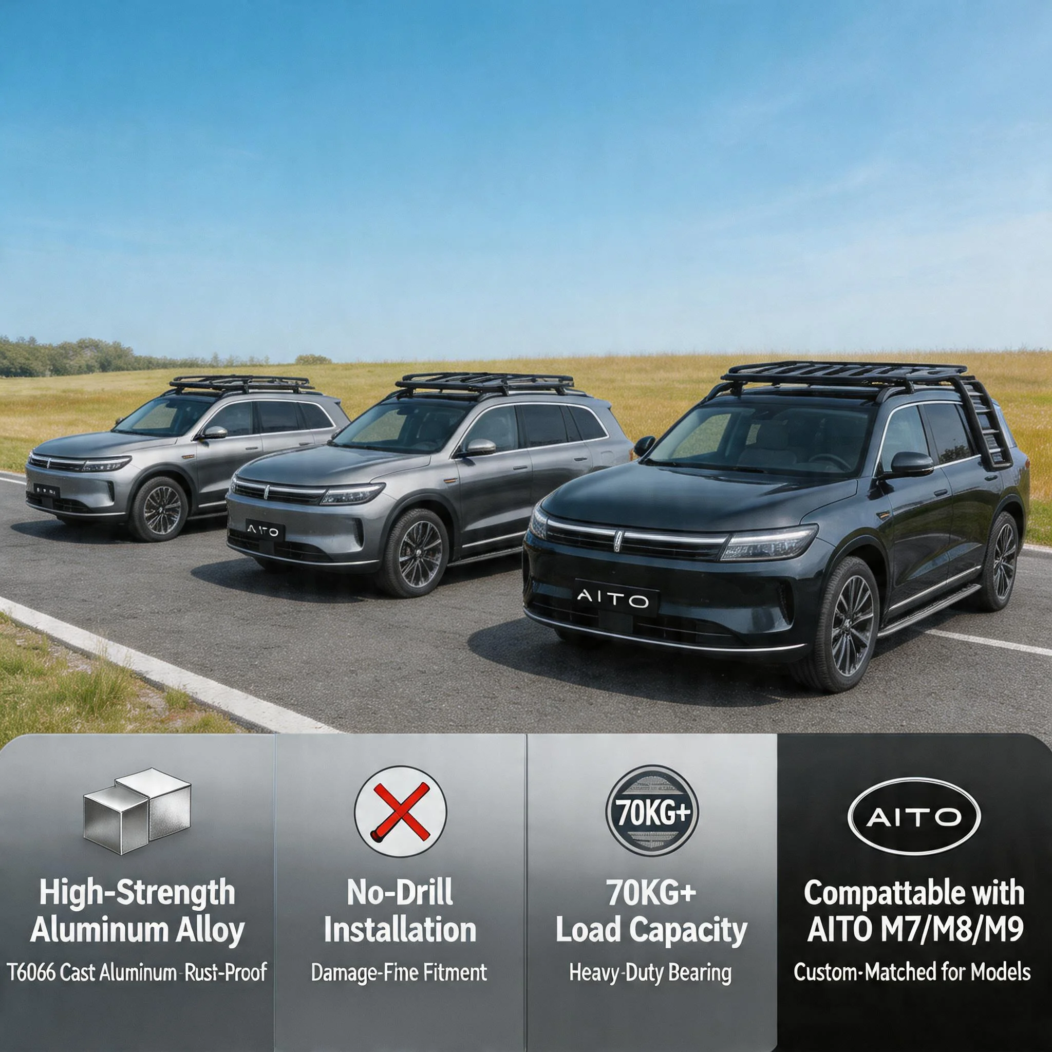 แร็คหลังคาสำหรับบรรทุกสัมภาระแ - Cargo Rack Aluminum บทวิจารณ์และราคา