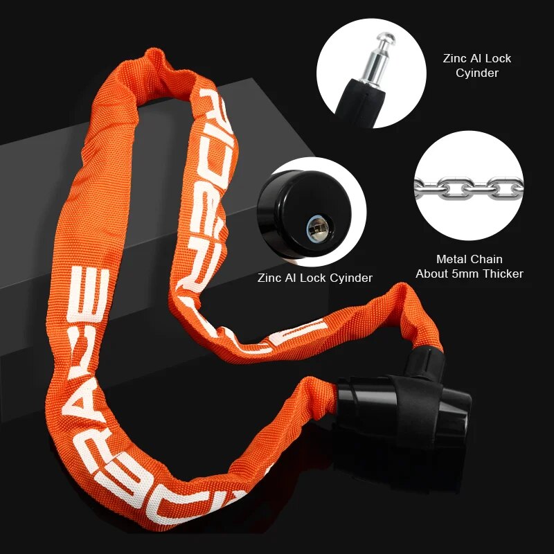 Riderace ล็อคโซ่จักรยานแบบพกพา - U Lock Heavy Duty บทวิจารณ์และราคา