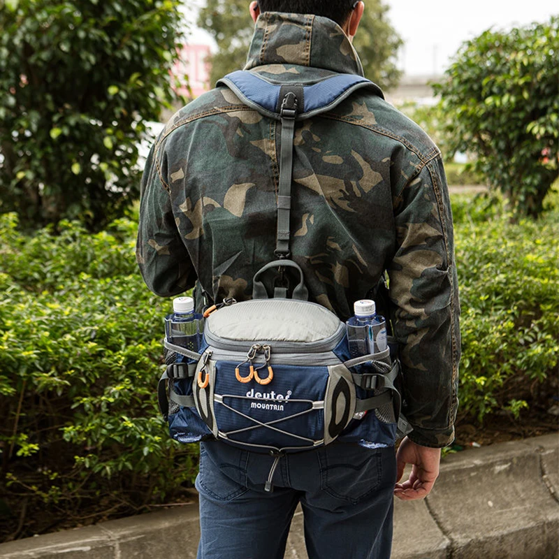 กีฬากลางแจ้งเอวกระเป๋าเดินป่าข - Cycling Commuter Backpack Waterproof บทวิจารณ์และราคา