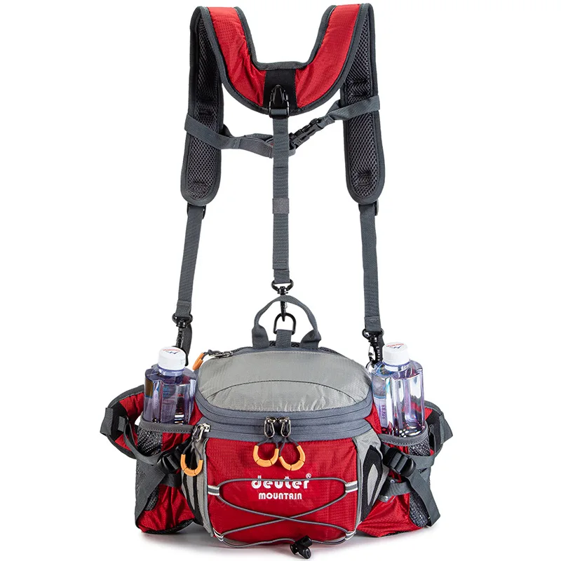 กีฬากลางแจ้งเอวกระเป๋าเดินป่าข - Cycling Commuter Backpack Waterproof บทวิจารณ์และราคา