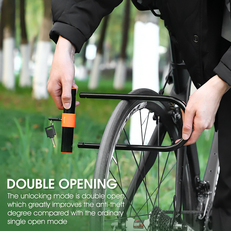 กุญแจล็อคจักรยานแบบเปิดสองด้าน - U Lock Heavy Duty บทวิจารณ์และราคา