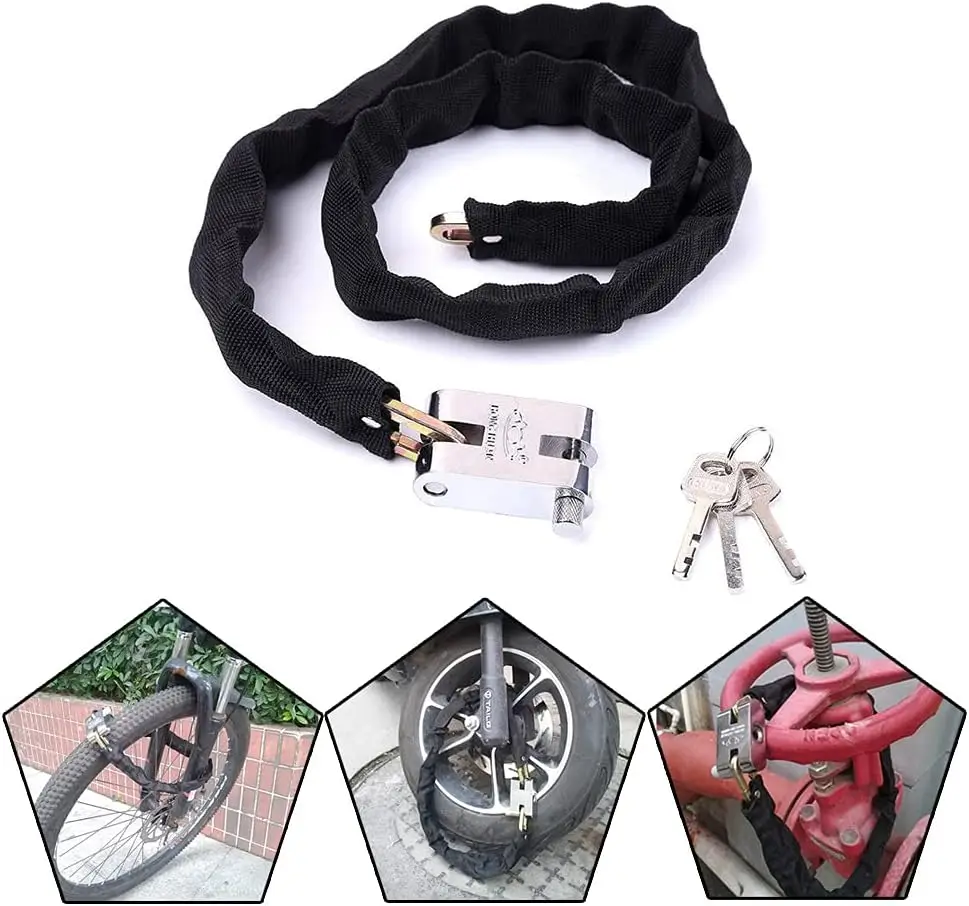 กุญแจล็อครถจักรยานยนต์แบบโซ่ 1 - U Lock Heavy Duty บทวิจารณ์และราคา